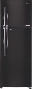 LG Double Door 4 Star Refrigerator Black Steel GL-T402JBLN