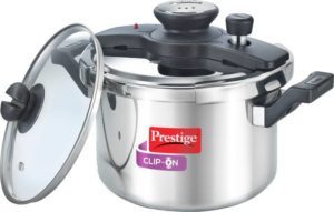 Prestige Clipon 5 liters pressure cooker - Best Induction pressure cooker india